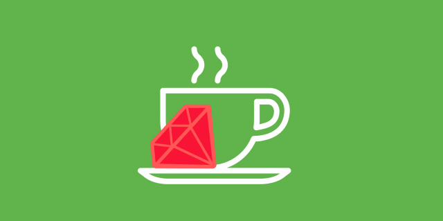 Icon einer weissen Tasse mit dem Diamant Ruby